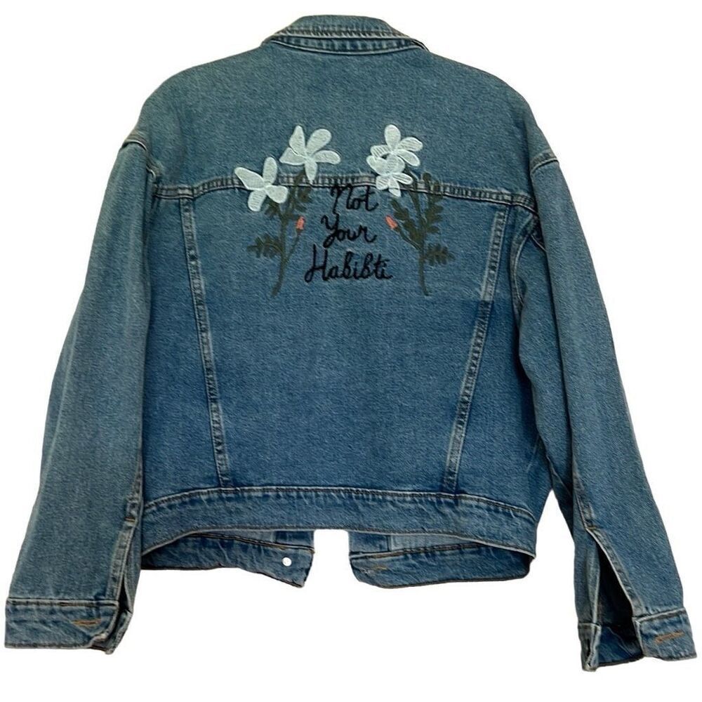 Habibti Denim Jean Jacket Women’s Sz.3 Personalized